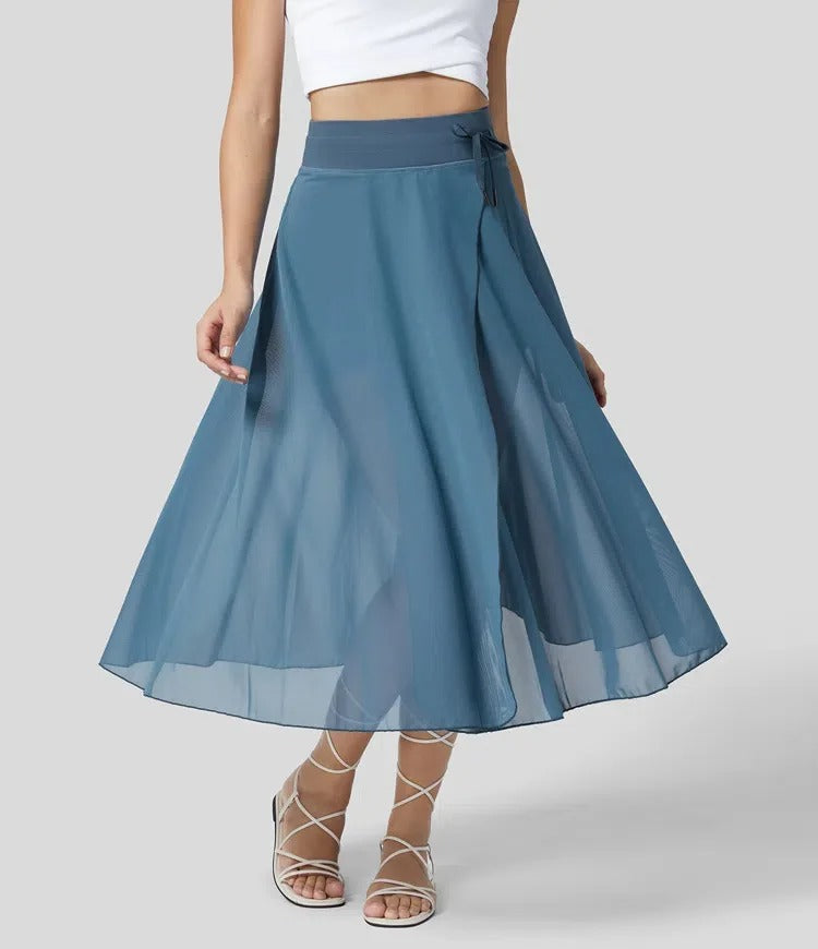 Goddess Glow Sheer Skirt Jumpsuit