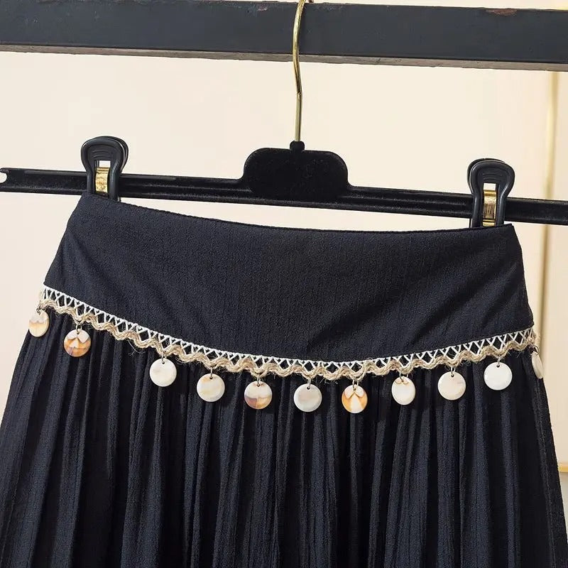 Bohemian Grace High-Waist Maxi Skirt