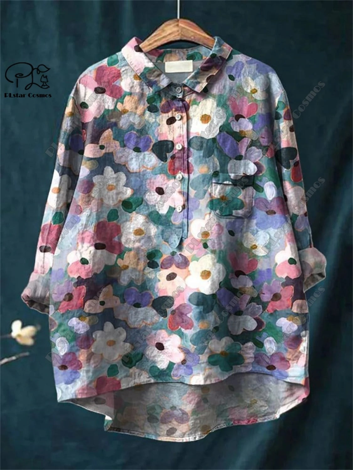 Floral Mirage Retro Tube Top