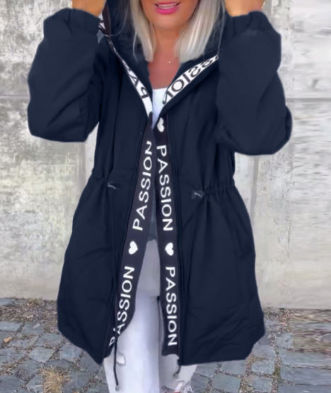 Women's Hooded Zipper Jacket