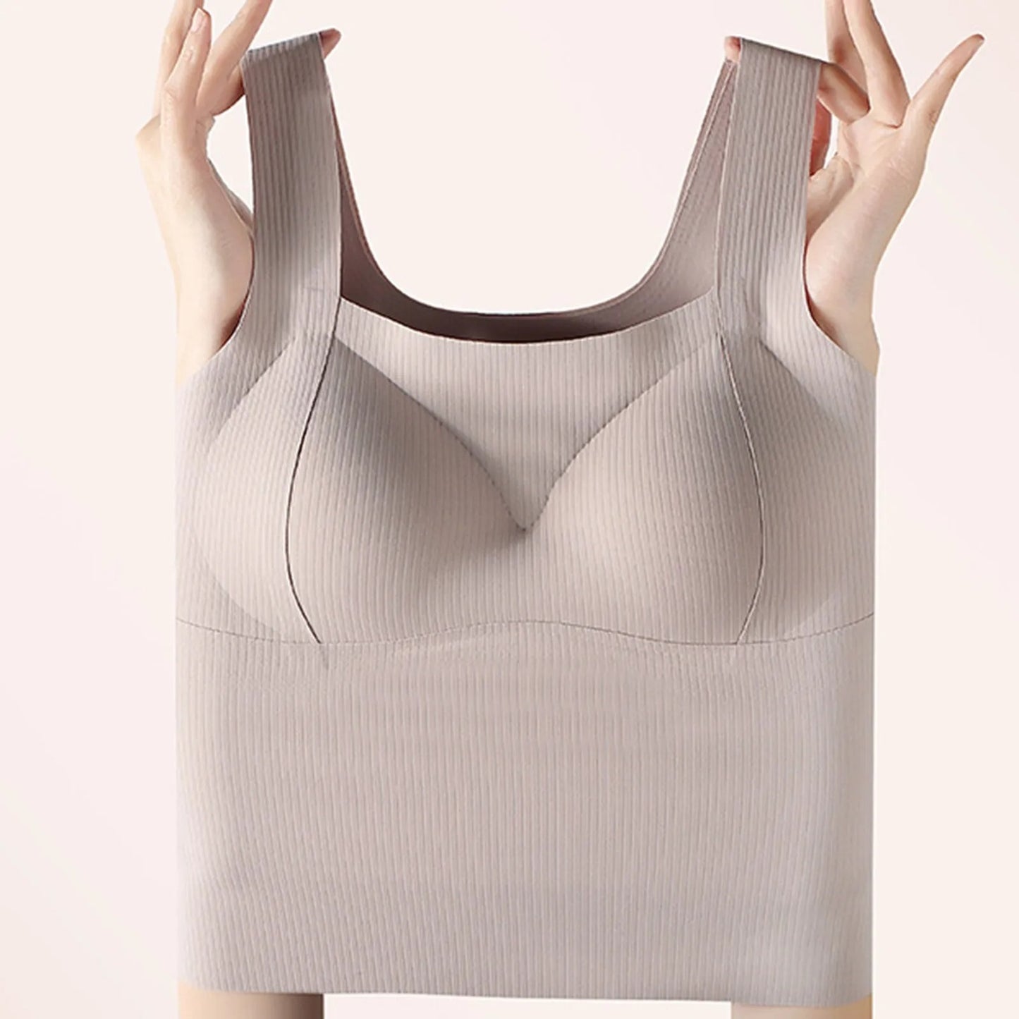 Square Neck Padded Push-Up Tank