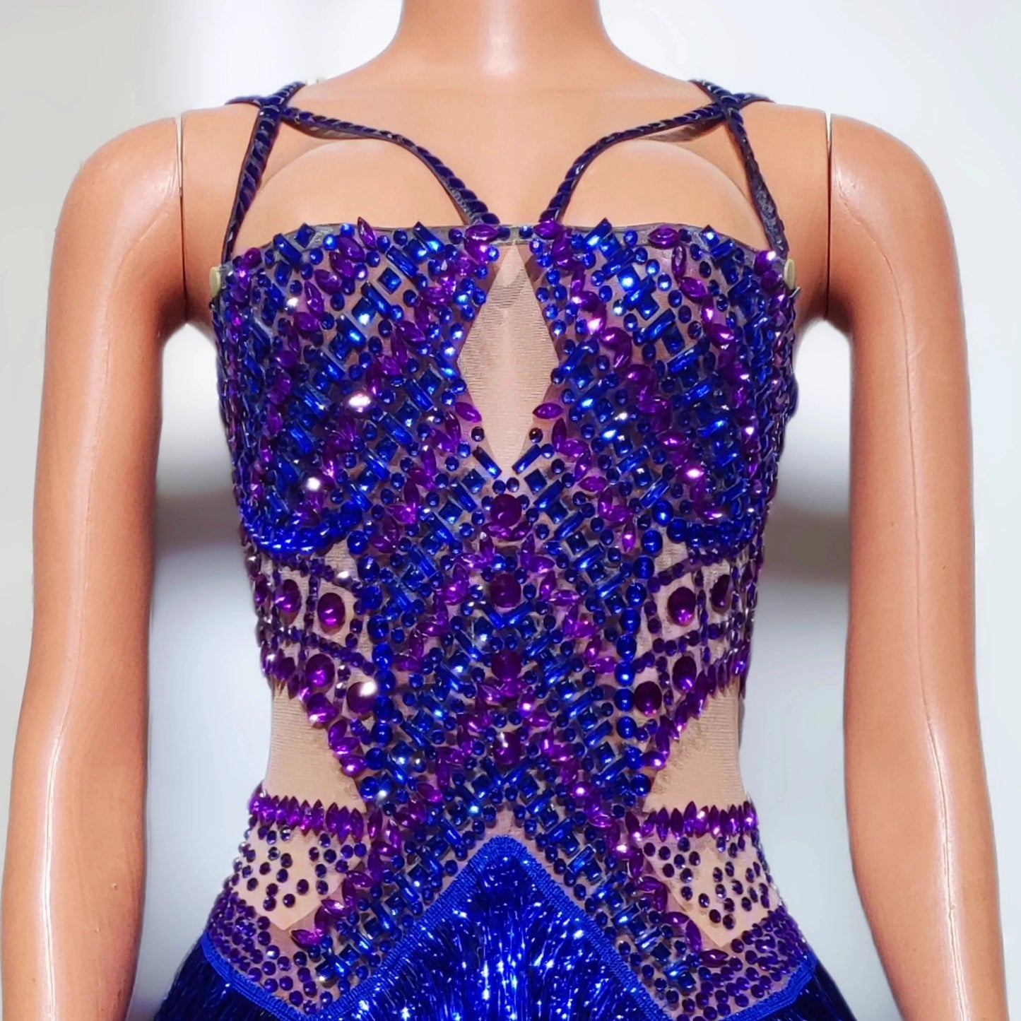 Midnight Dazzle Rhinestone Bodysuit