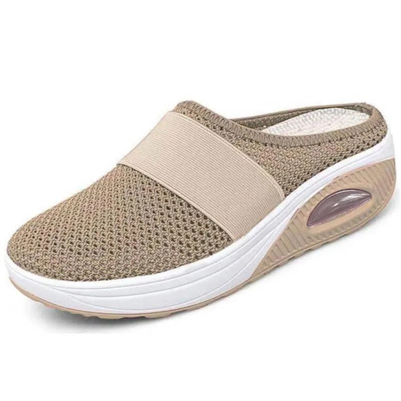 Vintage Comfort Wedge Platform Slippers