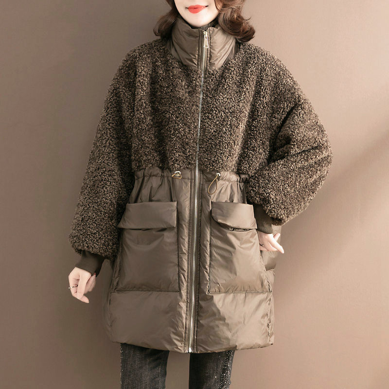 Women’s Lamb Wool Cotton Loose Coat
