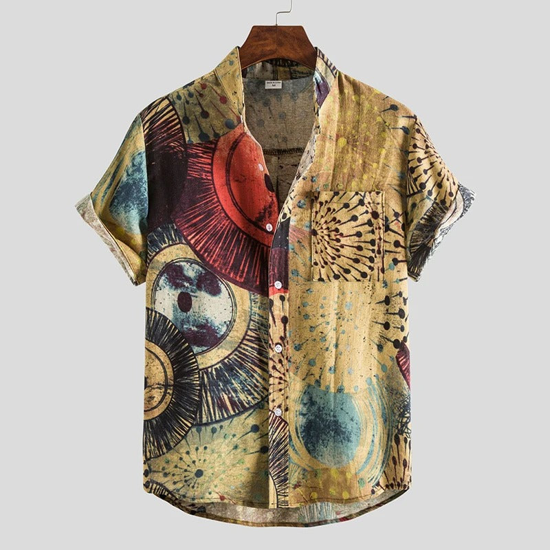 Boho Geometric Beach Shirt