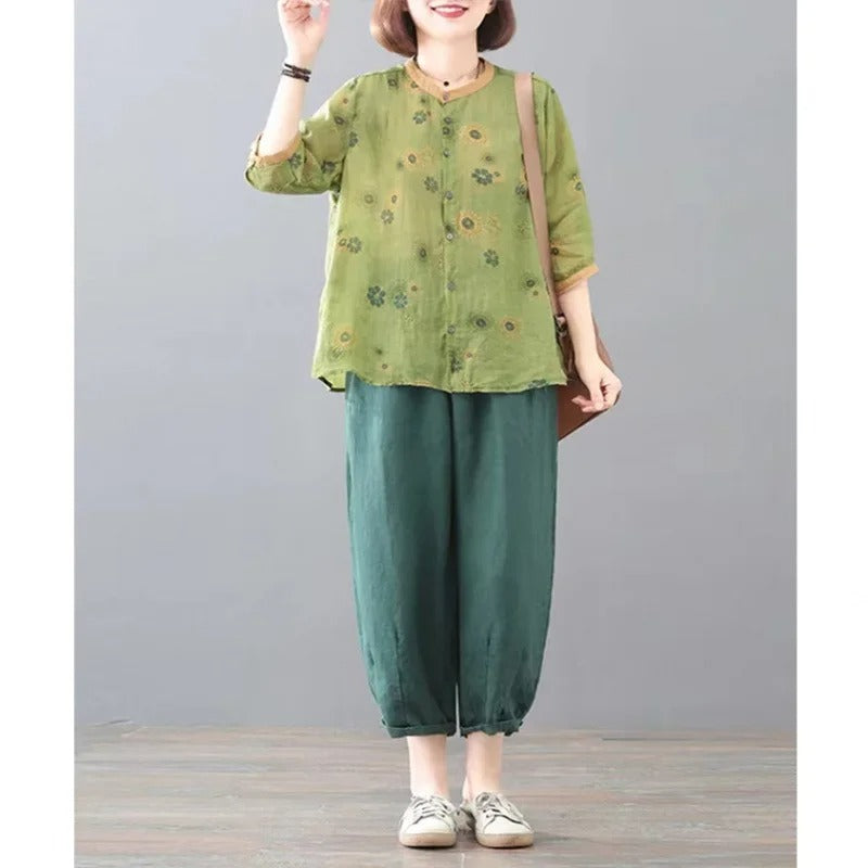 Cotton Linen Two-Piece Set