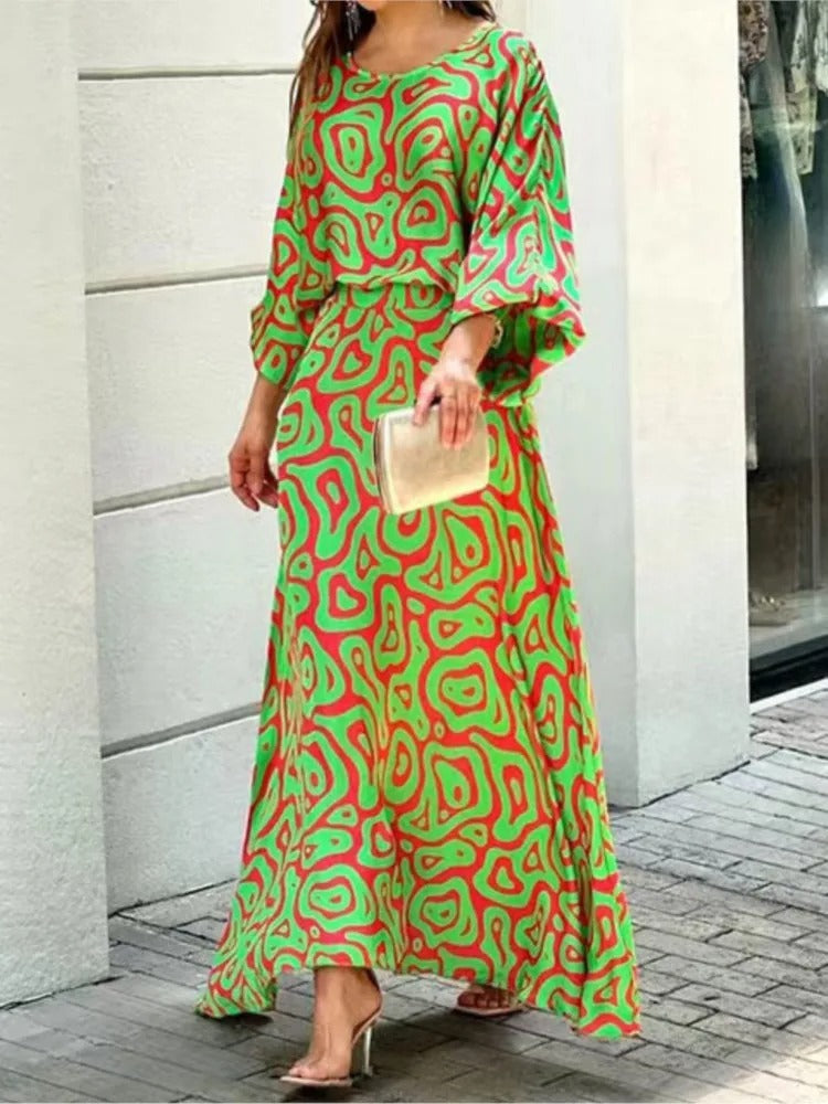 Effortless Elegance Long Sleeve Skirt Set