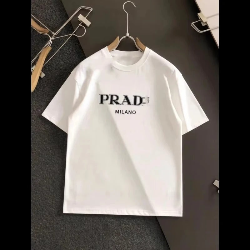 Letter Print Cotton Tee