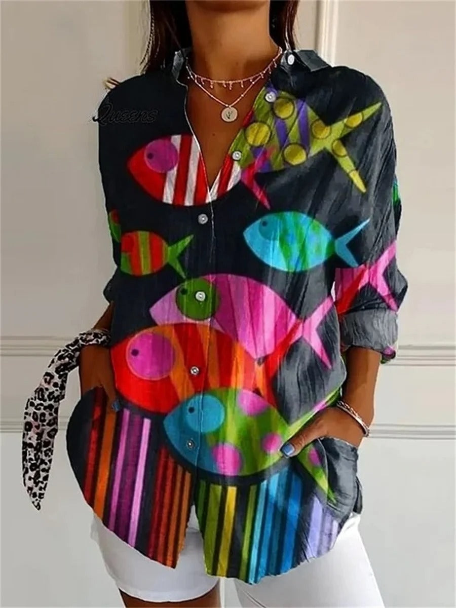 Women's Printed Art Shirt