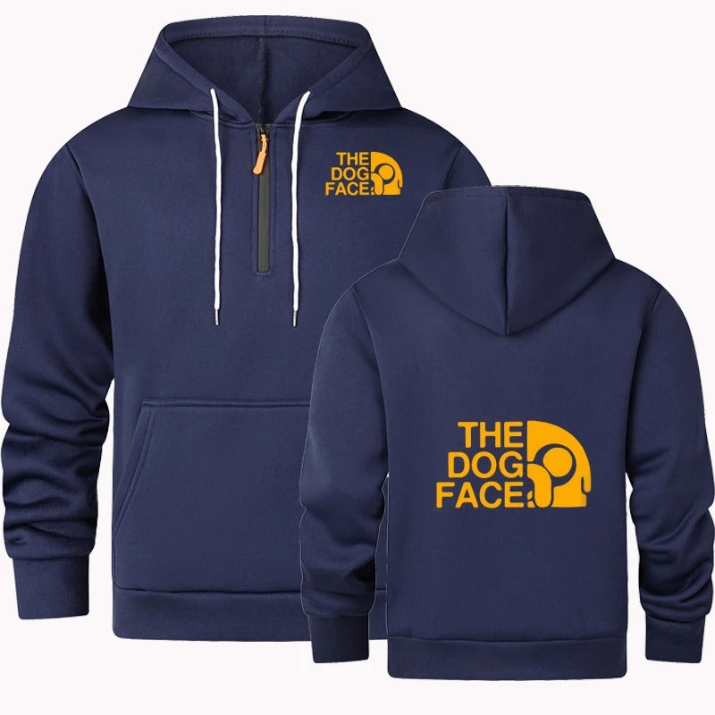 Men's Semi Zipper Casual Hoodie