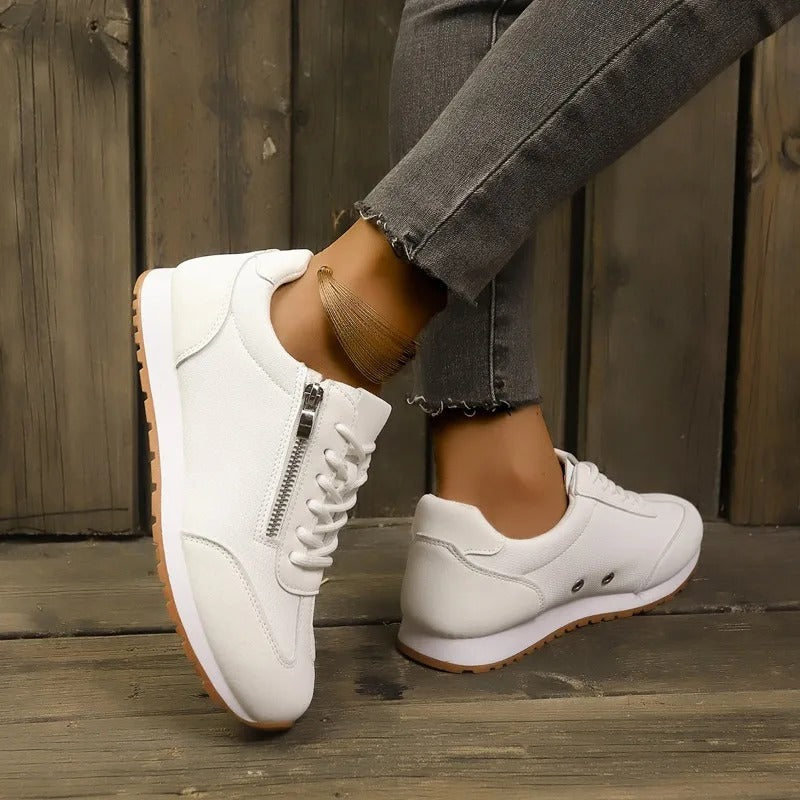 Comfort Lace Up Flat Women's Sneakers