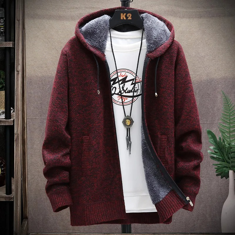 NordCore Fleece-Lined Hooded Cardigan