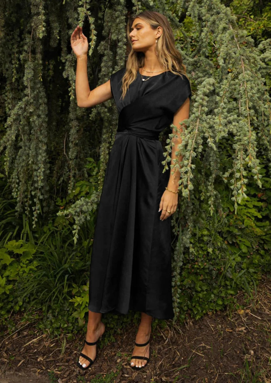 Lumi Satin Elegant Evening Dress