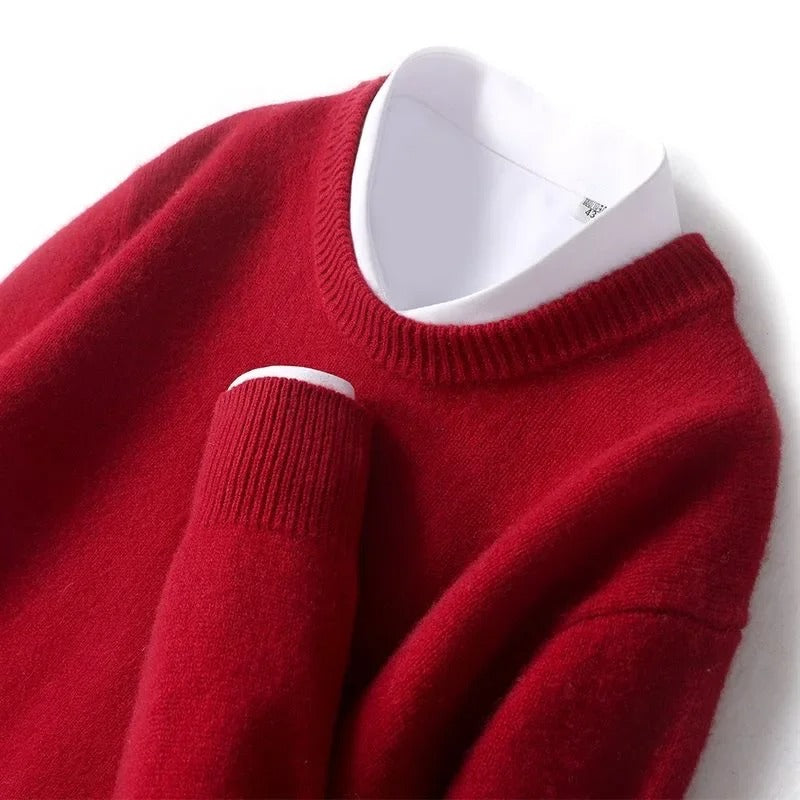 Men's Warm Cashmere Knit Sweater