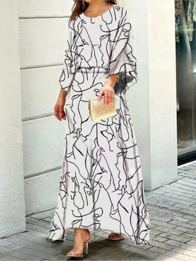 Effortless Elegance Long Sleeve Skirt Set