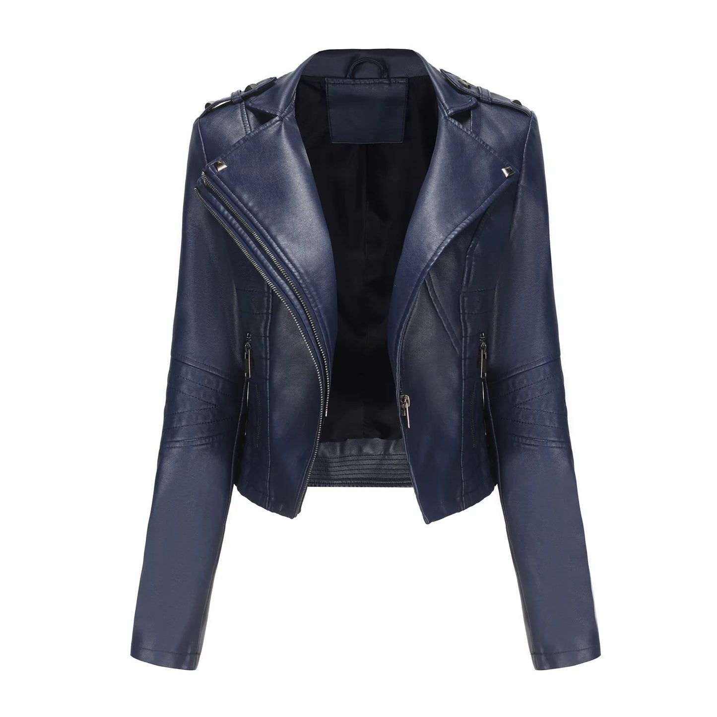 Vero Edge Slim Fit Leather Motorcycle Jacket