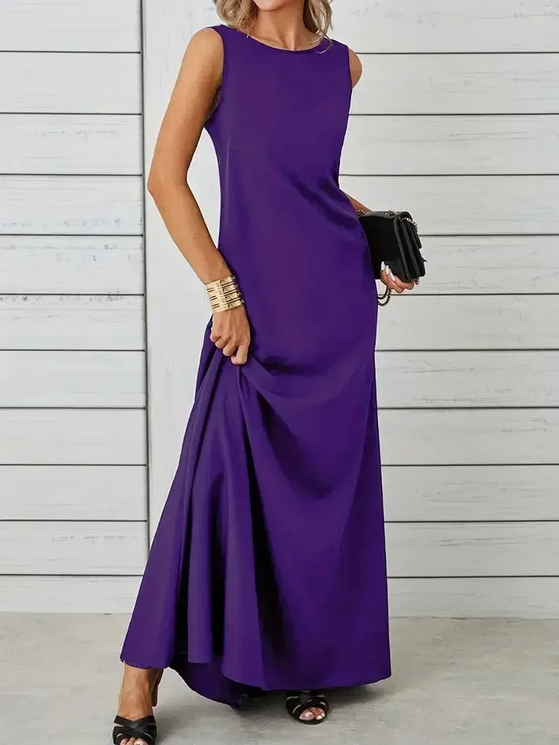 Sophisticated A-Line Long Dress