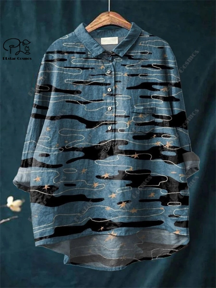 Retro Bloom 3D Floral Tube Shirt