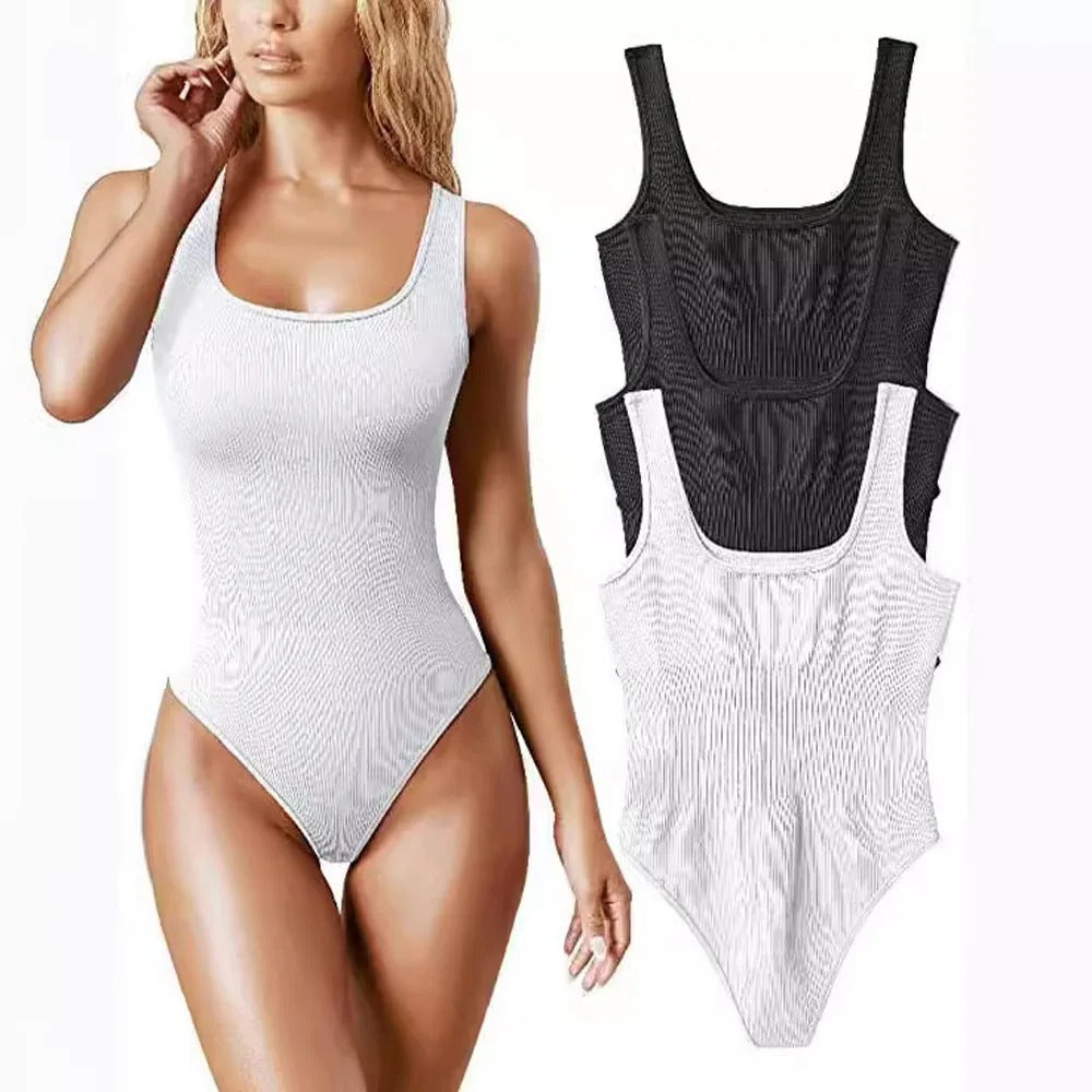 GlowFit U-Collar Slim Bodysuit
