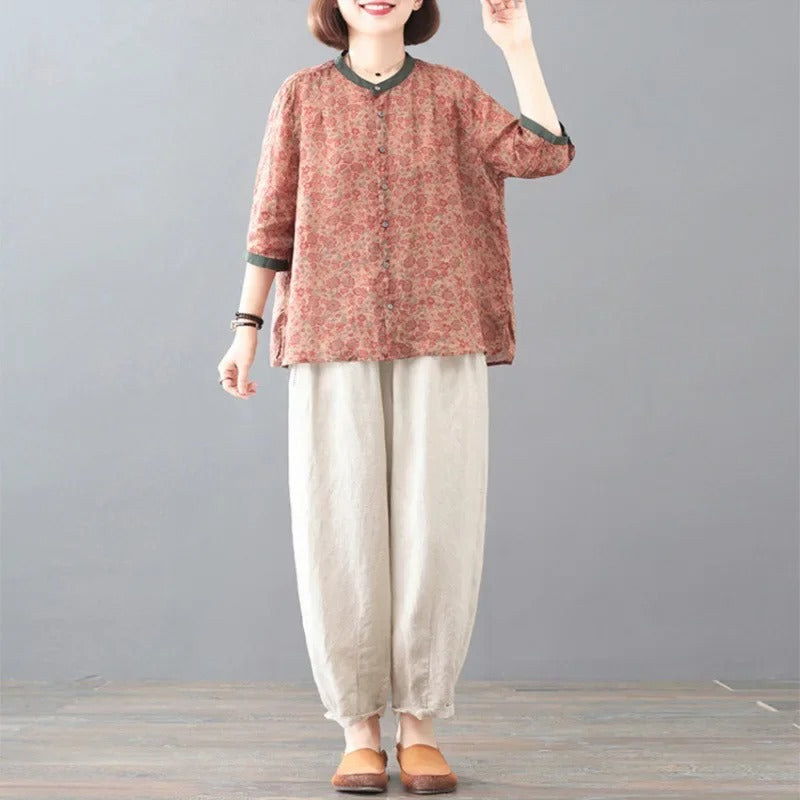 Cotton Linen Two-Piece Set