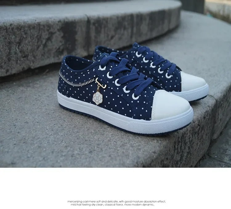 Breezy Mesh Denim Flats