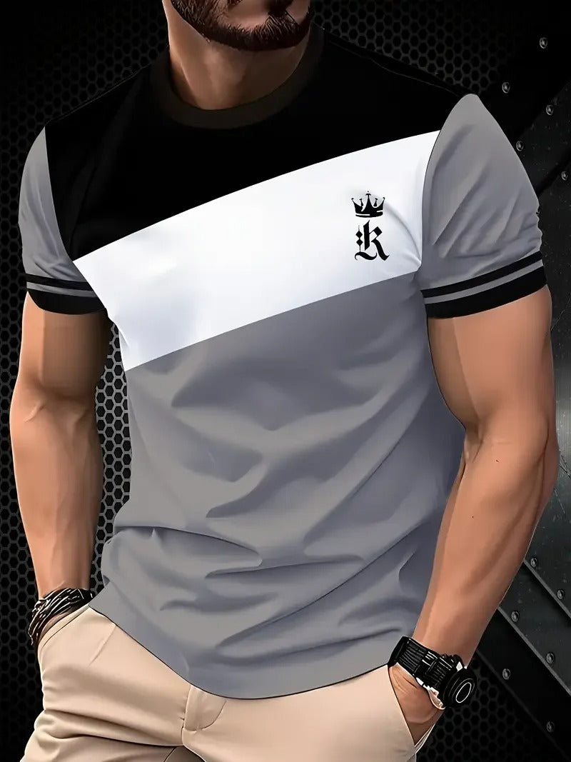 Men's Classic Striped Oversized Summer T-Shirt
