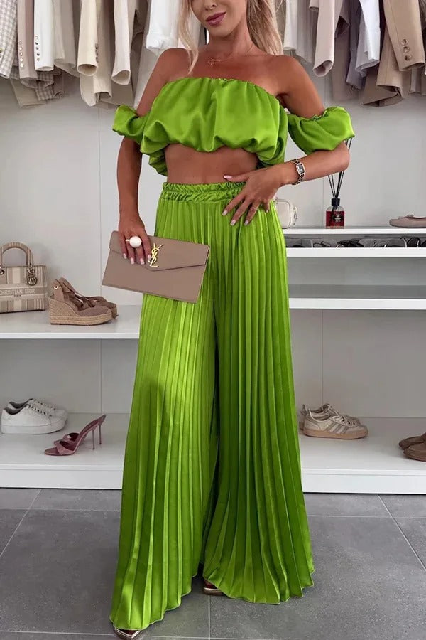 Off-Shoulder Tube Top Set