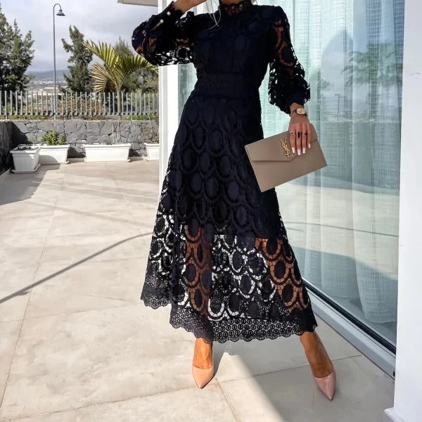 Lunaria Lace Puff Dress