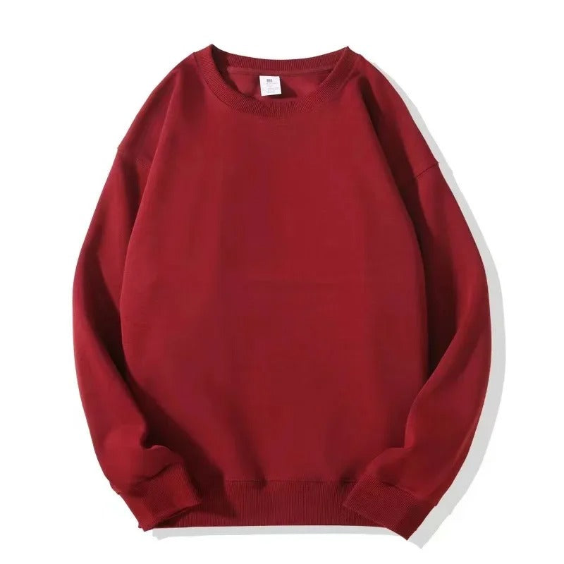 Casual Loose Fit Round Neck Sweatshirt