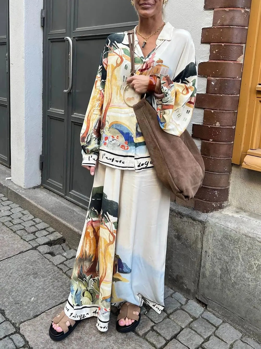 Printed Chic 2-Piece Suit