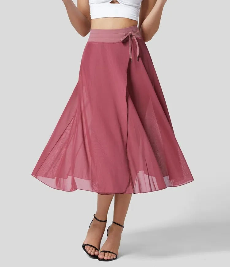 Goddess Glow Sheer Skirt Jumpsuit