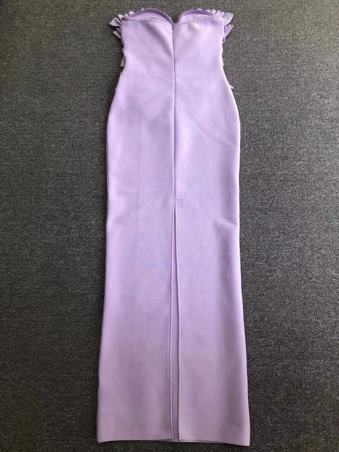 Lavender Strapless Bandage Dress