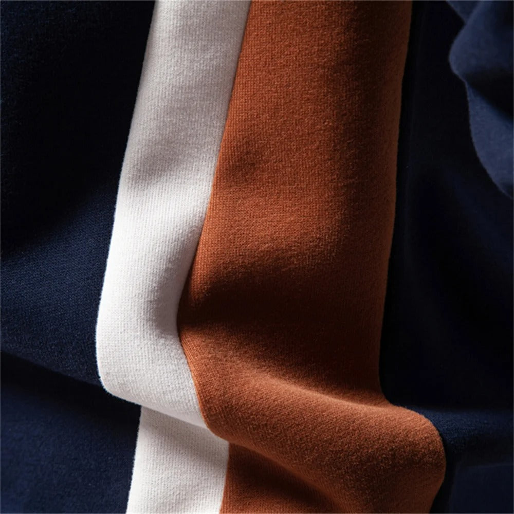 Patchwork Cotton Crew Sweatshirt