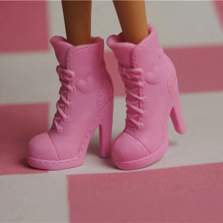 Chic Heeled Doll Boots