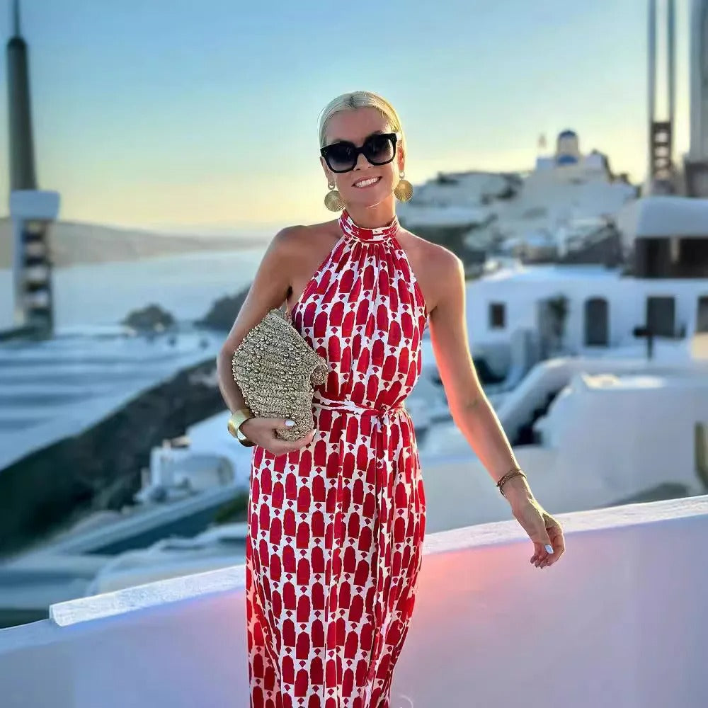 Halter Neck Beach Dress