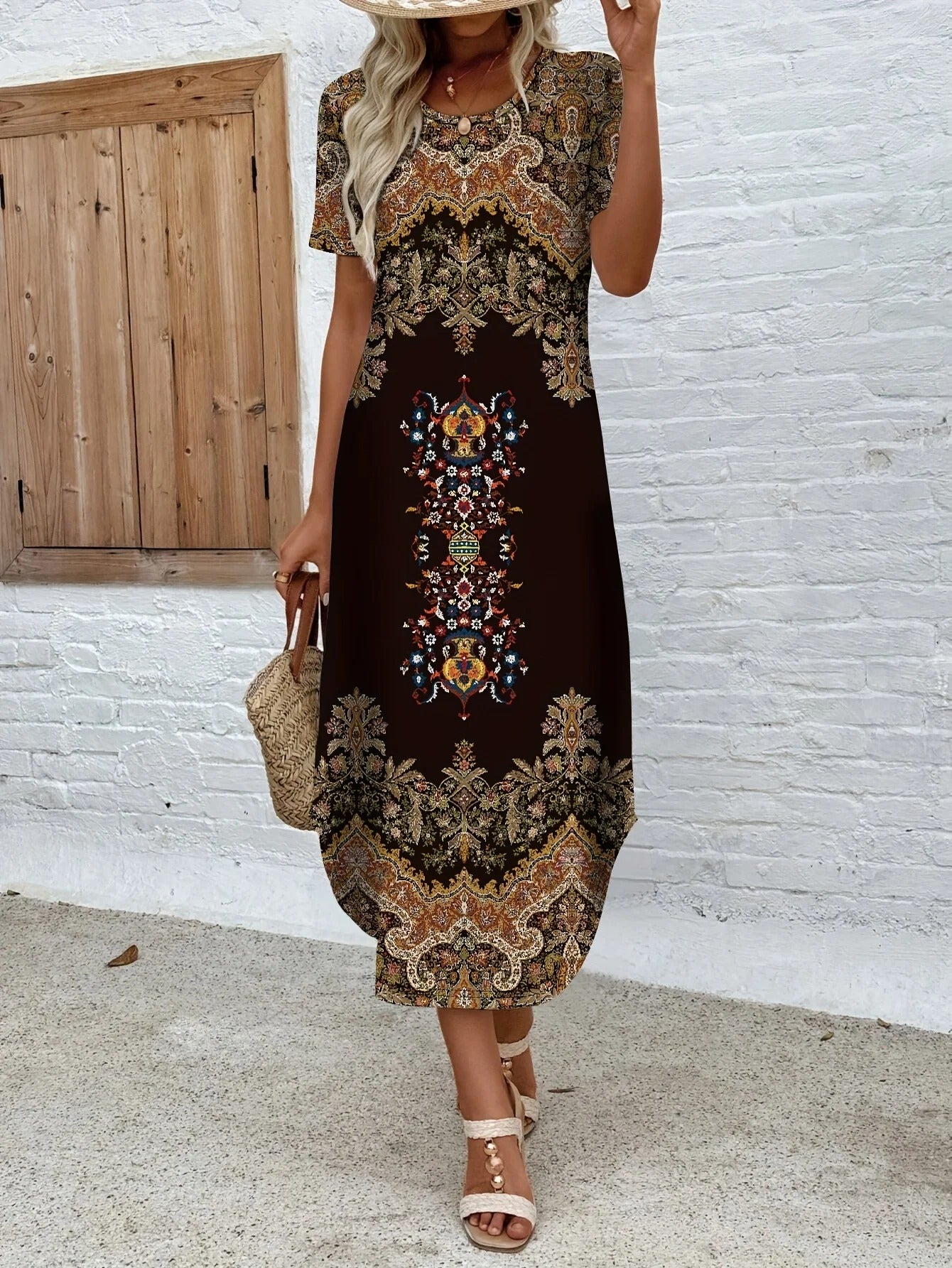Elegant Ease Loose Fit Casual Dress