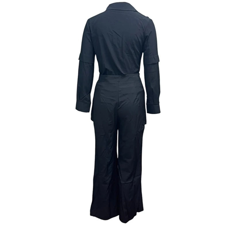 Smart Office Two-Piece Pantsuit Set