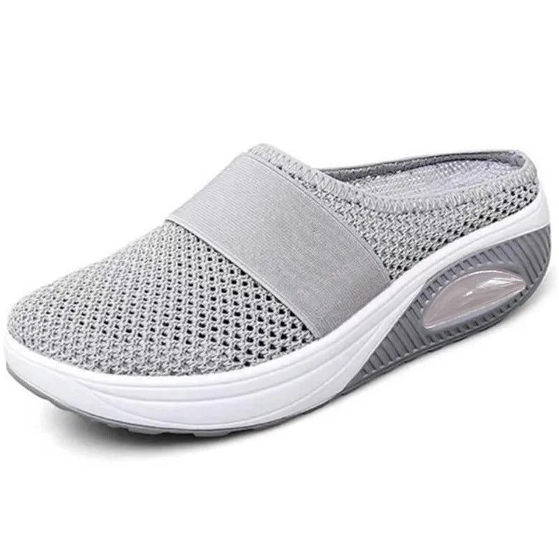 Vintage Comfort Wedge Platform Slippers