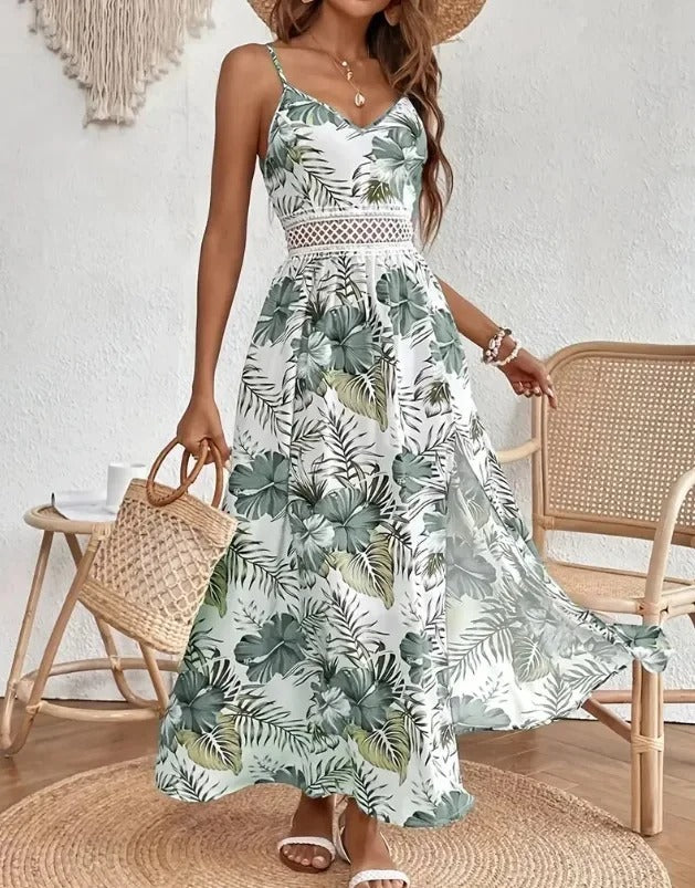 Floral Breeze Boho Vacation Dress