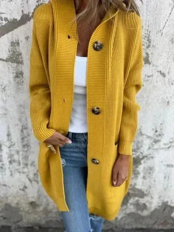 Women's Hooded Knit Sweater Coat