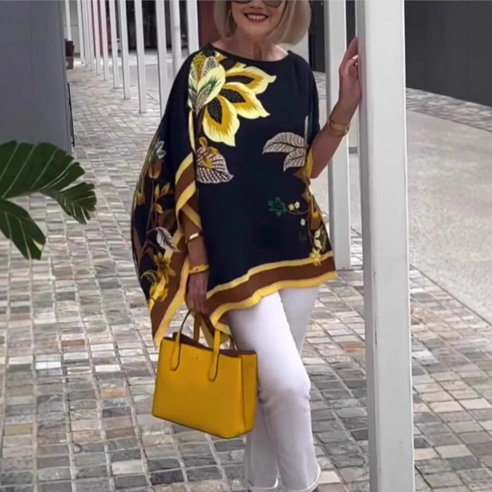 Retro Beauty Loose Elegance Pullover
