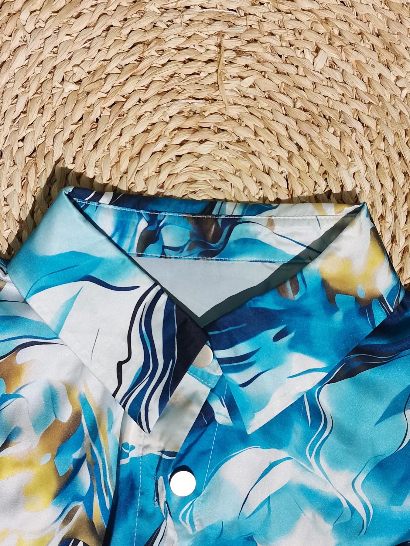 Elegant Marble Print Shirt