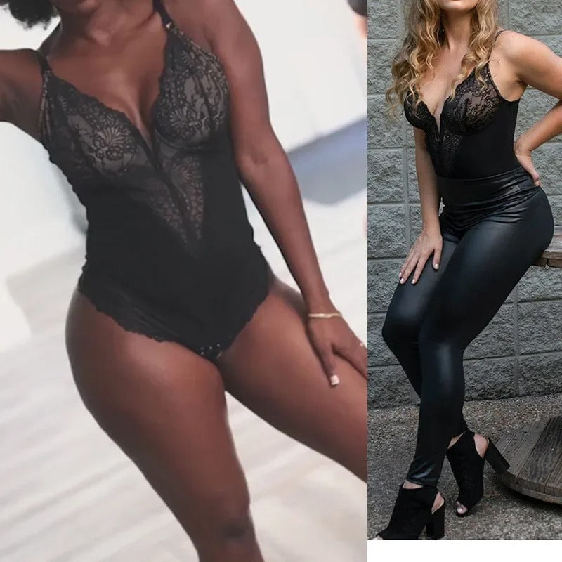 SculptLace V-Neck Bodysuit