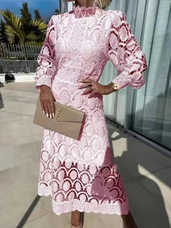 Lunaria Lace Puff Dress