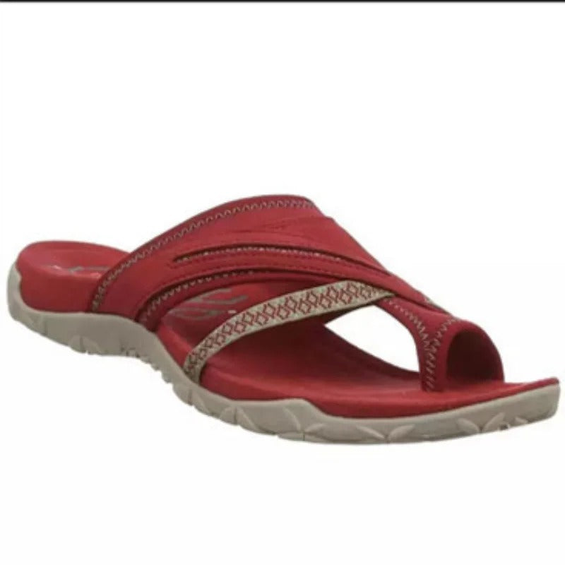 Color Block Closed Toe Flat Slippers