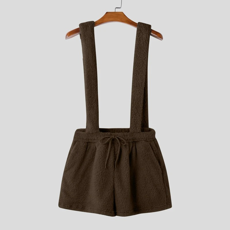 Men's Suede Overalls
