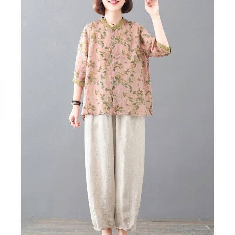 Cotton Linen Two-Piece Set