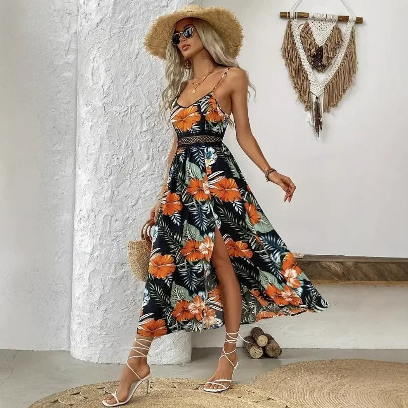 Floral Breeze Boho Vacation Dress