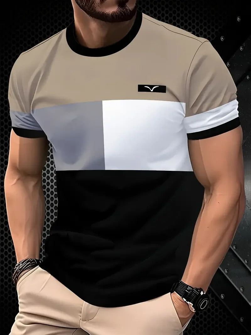 Men's Classic Striped Oversized Summer T-Shirt