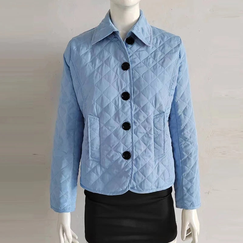 Vintage Slim Fit Lapel Down Coat